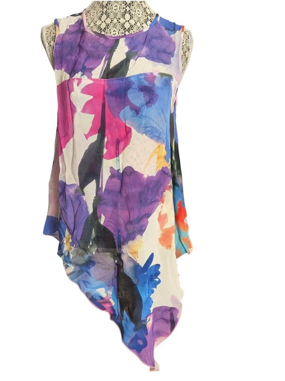 PERIPHERY Neubauer Print Asymmetical Top - Multicolor